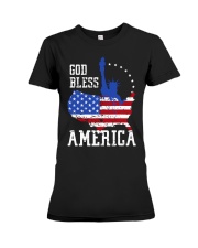 GOD BLESS AMERICA Premium Fit Ladies Tee tile
