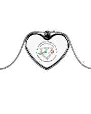 MY MIND STILL TALKS TO YOU Metallic Heart Necklace thumbnail