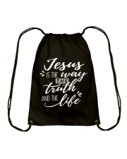 Jesus Is The Way The Truth And The Life Drawstring Bag tile