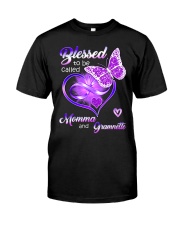 Blessed To Be Called Momma and Gramnette Classic T-Shirt front