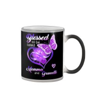Blessed To Be Called Momma and Gramnette Color Changing Mug tile