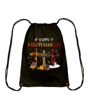 Happy Hallothanksmas Drawstring Bag tile