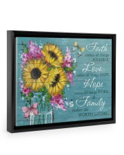 Faith - Love - Hope - Family 14x11 Black Floating Framed Canvas Prints thumbnail