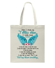 I Miss Him Tote Bag tile