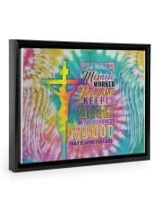 My God Floating Framed Canvas Prints Black tile