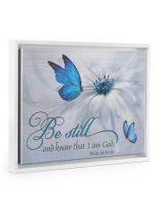 Be Still and Know That I Am God Floating Framed Canvas Prints White tile