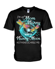 I'm a Mom nanny and a nanny Moon V-Neck T-Shirt tile