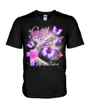 GOD V-Neck T-Shirt tile