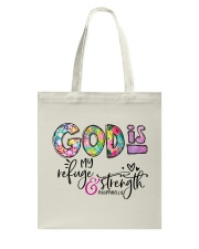 God is my refuge and strength Tote Bag tile
