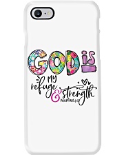 God is my refuge and strength Phone Case tile