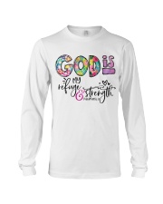 God is my refuge and strength Long Sleeve Tee tile