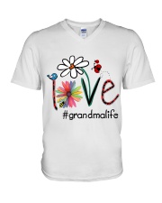 Love Grandma Life V-Neck T-Shirt tile