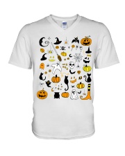 Halloween V-Neck T-Shirt tile