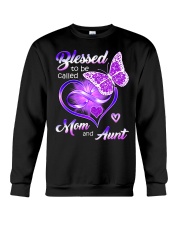 Blessed To Be Called Mom and Aunt Crewneck Sweatshirt tile