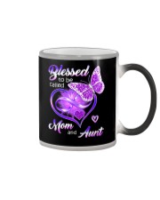 Blessed To Be Called Mom and Aunt Color Changing Mug tile