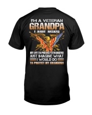 I AM A VETERAN GRANDPA Classic T-Shirt back