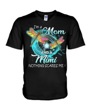 I'm a Mom and a mimi V-Neck T-Shirt tile