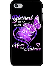 Blessed To Be Called Mom and Nahnee Phone Case tile
