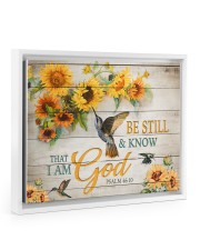 Be still and know that I am God 14x11 White Floating Framed Canvas Prints thumbnail