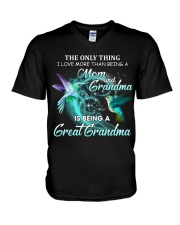 Mom Grandma and a Great Grandma V-Neck T-Shirt tile