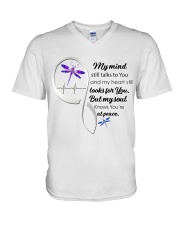 MY MIND STIKK TALKS TO YOU AND MY V-Neck T-Shirt tile