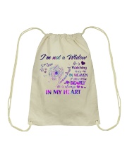 I'm not a widow Drawstring Bag tile