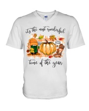 GOMES AND PUMKIN V-Neck T-Shirt tile