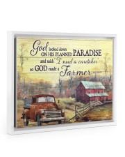 I need a caretaker Floating Framed Canvas Prints White tile