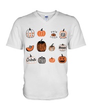 Pumpkin V-Neck T-Shirt tile