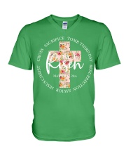 He Is Risen Shirt V-Neck T-Shirt thumbnail