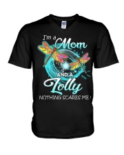 I'm a Mom and a Lolly V-Neck T-Shirt tile