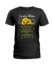 I'M NOT A WIDOW Ladies T-Shirt tile