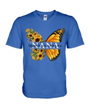 Happiness Is Being A Nana V-Neck T-Shirt tile