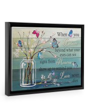 A friend shows up and reminds you every day 14x11 Black Floating Framed Canvas Prints thumbnail