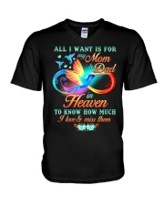 My Dad and Mom V-Neck T-Shirt tile