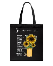 GOD SAYS YOU ARE Tote Bag tile