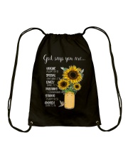 GOD SAYS YOU ARE Drawstring Bag tile