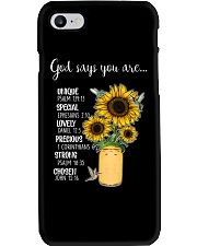GOD SAYS YOU ARE Phone Case tile