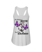 As long as i breathe you'll be remembered Ladies Flowy Tank tile