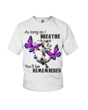 As long as i breathe you'll be remembered Youth T-Shirt tile