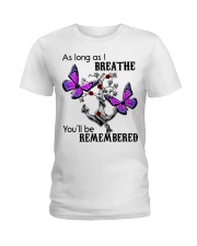 As long as i breathe you'll be remembered Ladies T-Shirt tile