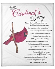 The Cardinal's Song Fleece Blanket - 50" x 60" front
