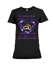 ALL I WANT IS FOR MY Premium Fit Ladies Tee tile