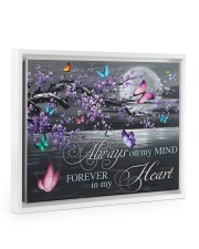 Always on my Mind - Forever in my Heart 14x11 White Floating Framed Canvas Prints thumbnail