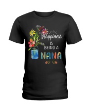 Happiness is being a Nana Ladies T-Shirt tile