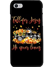 Fall for Jesus He never leaves Phone Case tile
