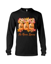 Fall For Jesus He Never Leaves Long Sleeve Tee tile