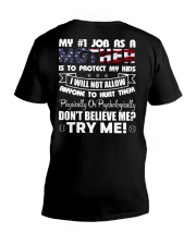 My 1st Job As A Mother Is To Protect My Kids Shirt SUR V-Neck T-Shirt tile