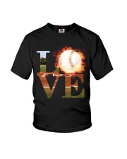 Baseball Love Shirt Youth T-Shirt tile