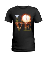 Baseball Love Shirt Ladies T-Shirt tile